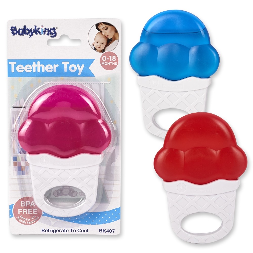 Water-filled Ice Cream Cone Teether