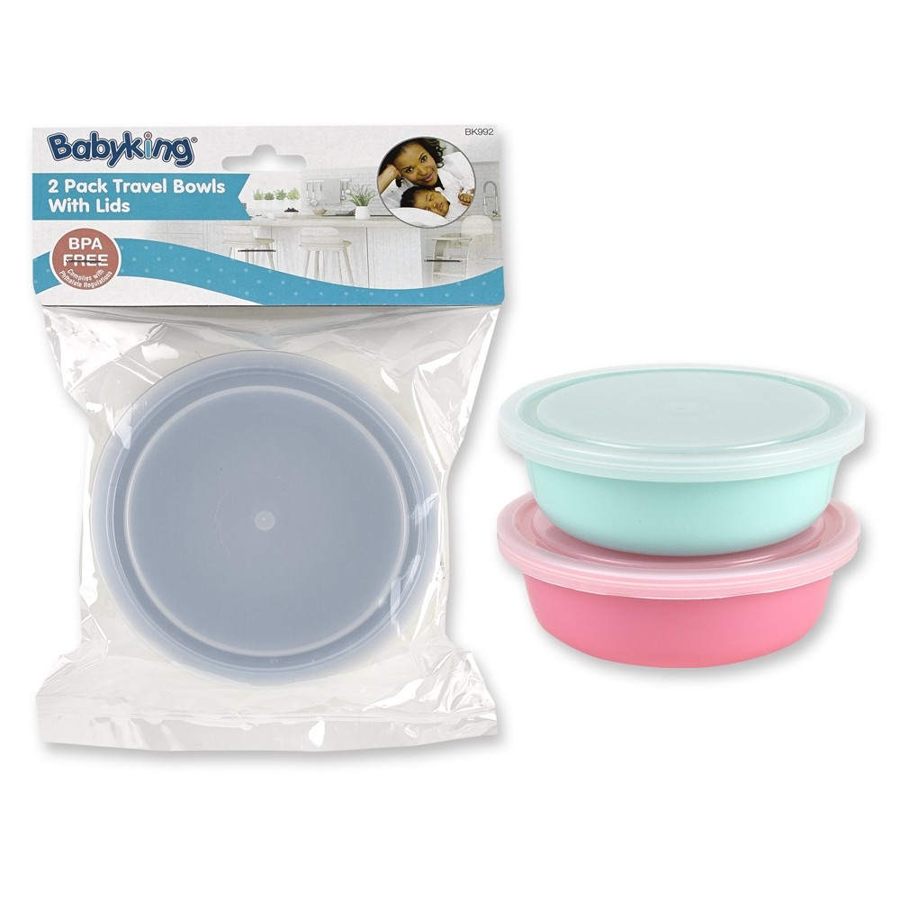 3 Pack Travel Bowls with Lids