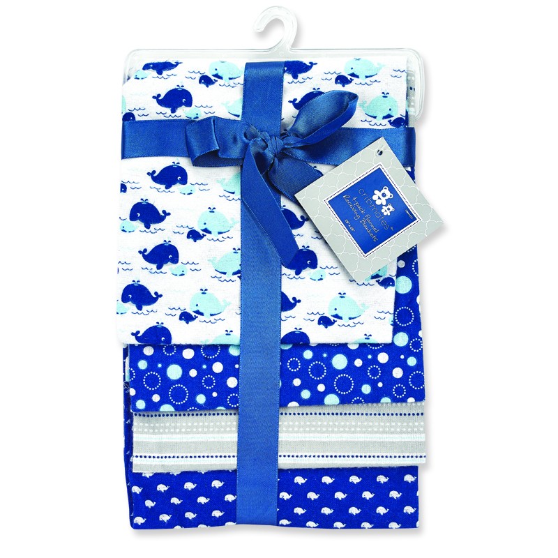 4-pack Flannel Receiving Blankets 