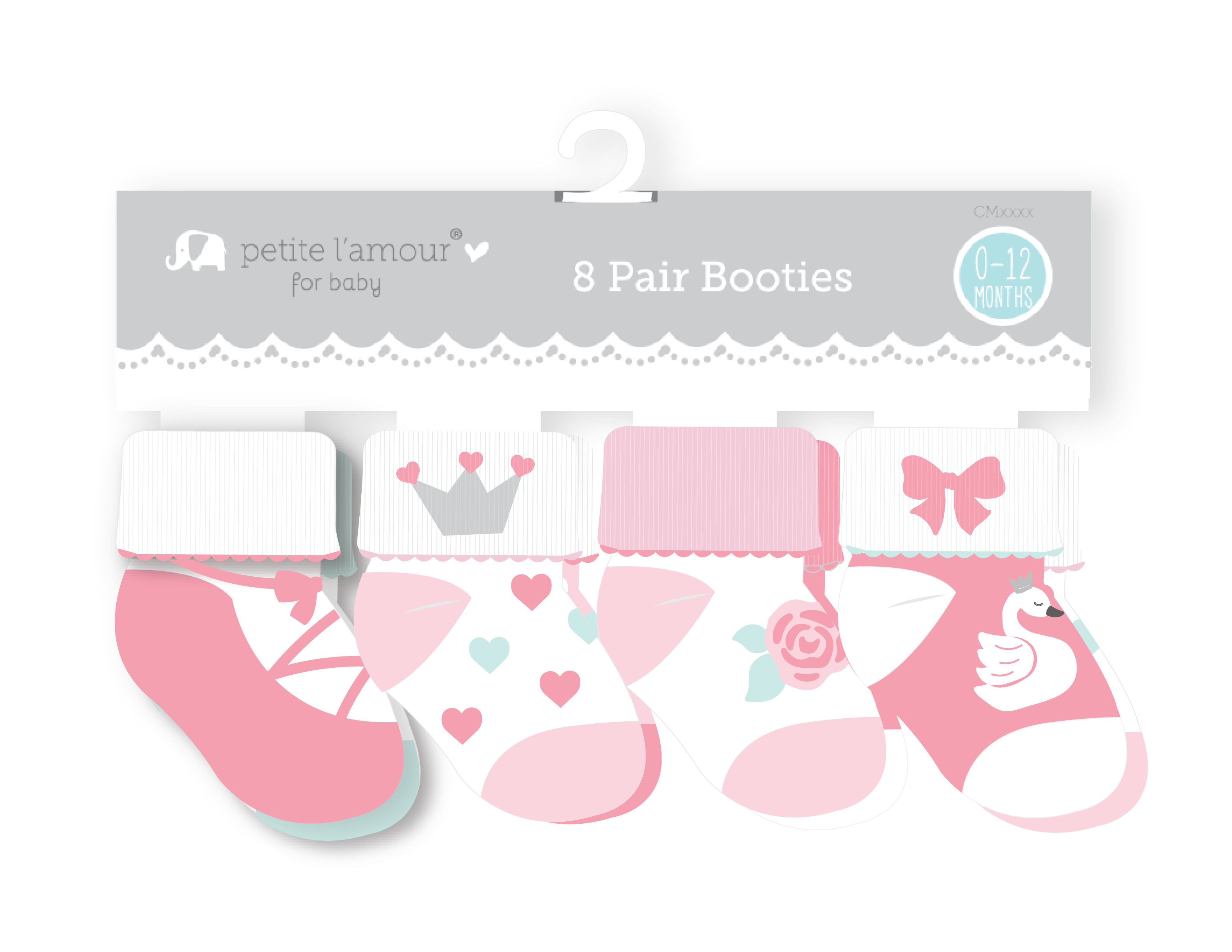 8 Pair Booties
