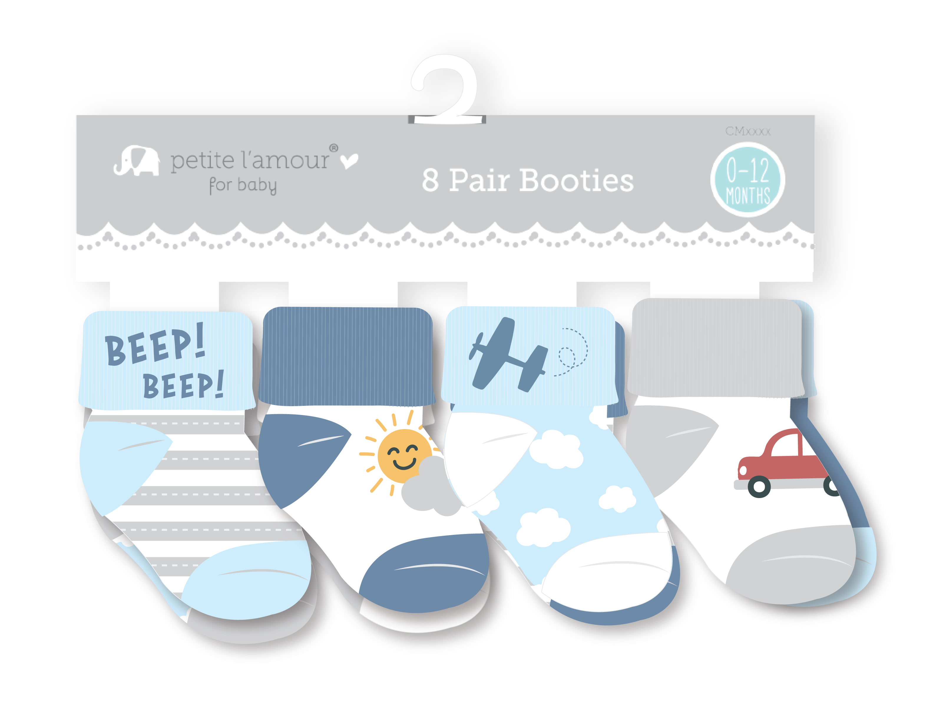 8 Pair Booties
