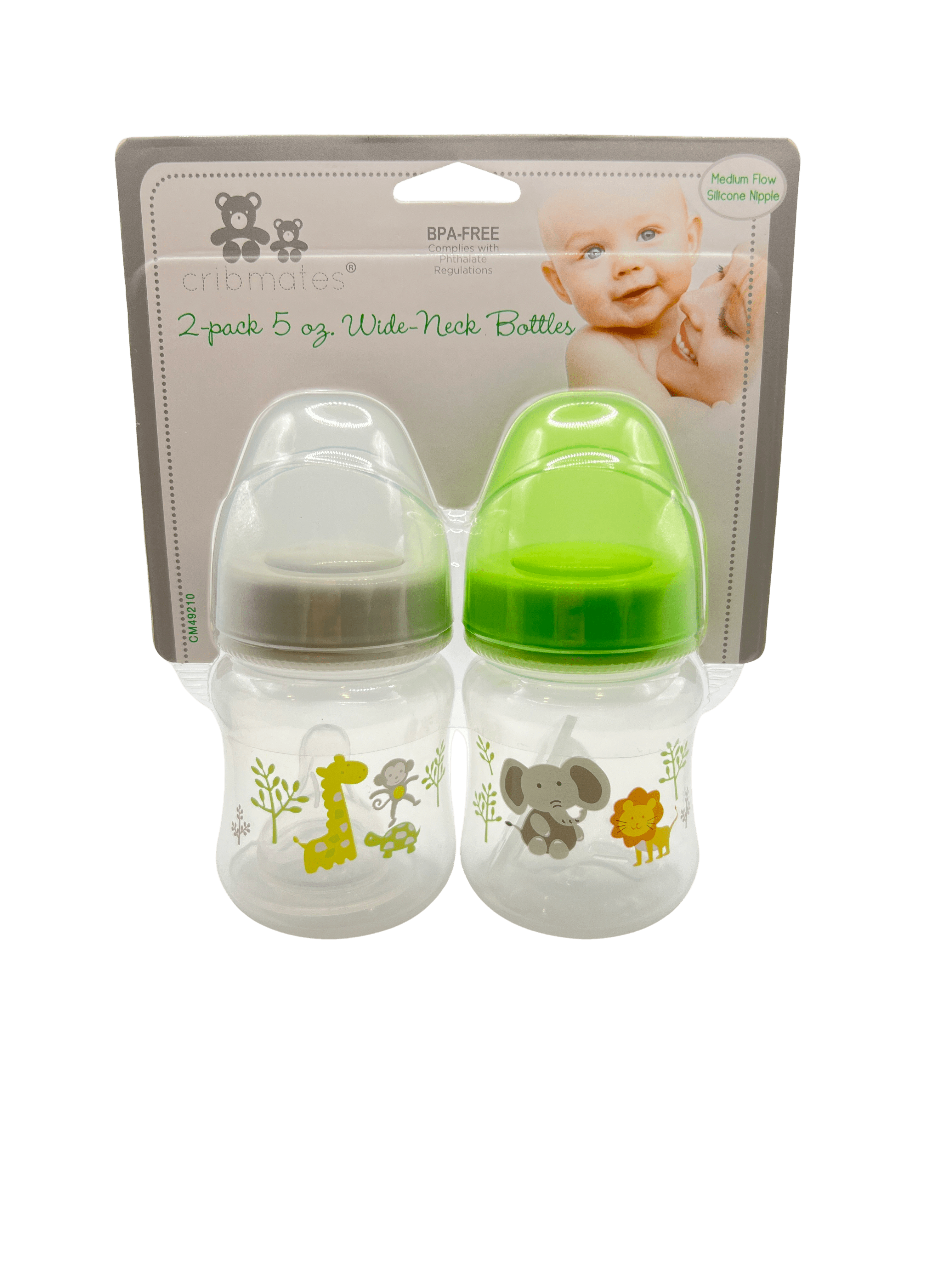 2-pack 5 oz. Wide-Neck Bottles