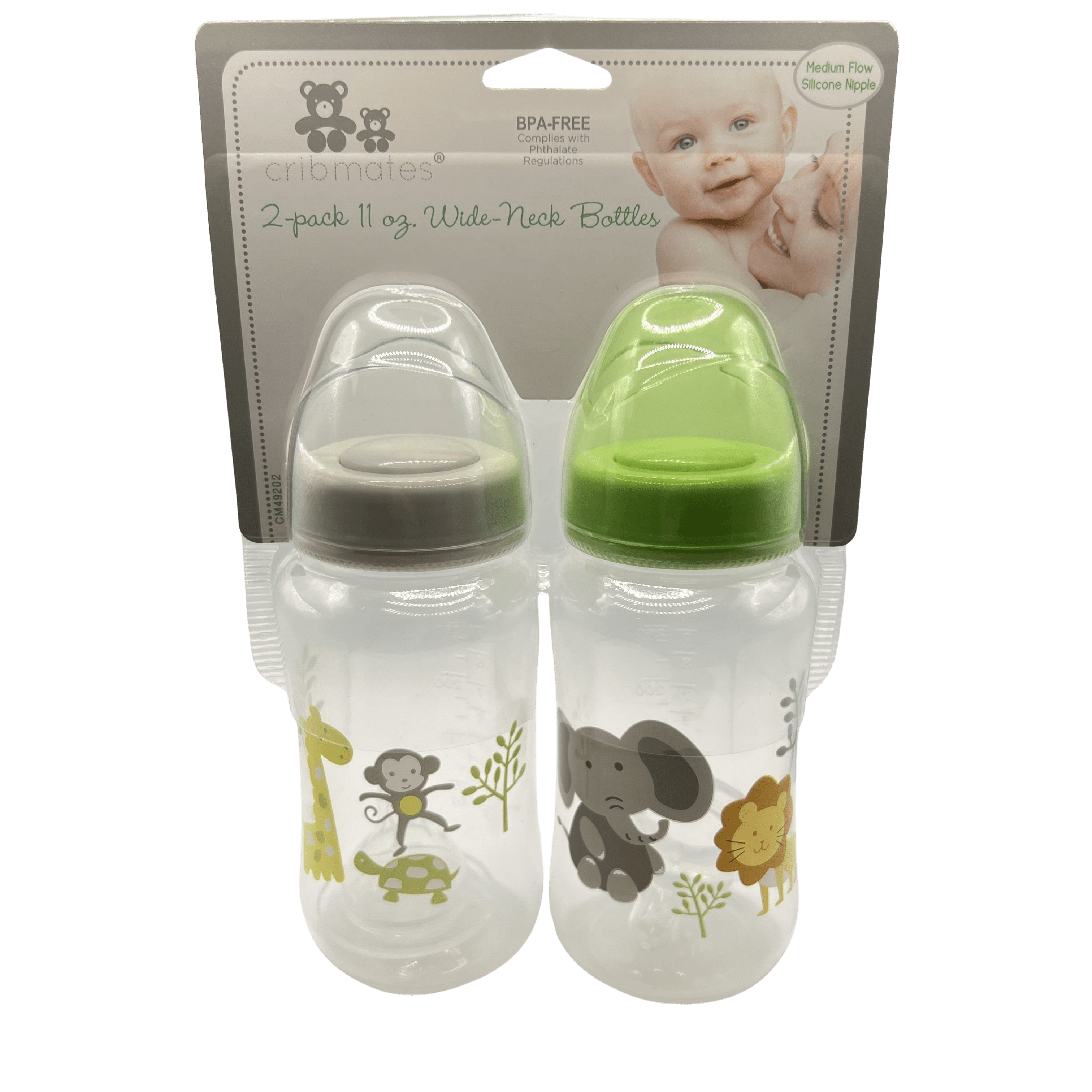 2-pack 11 oz. Wide-Neck Bottles