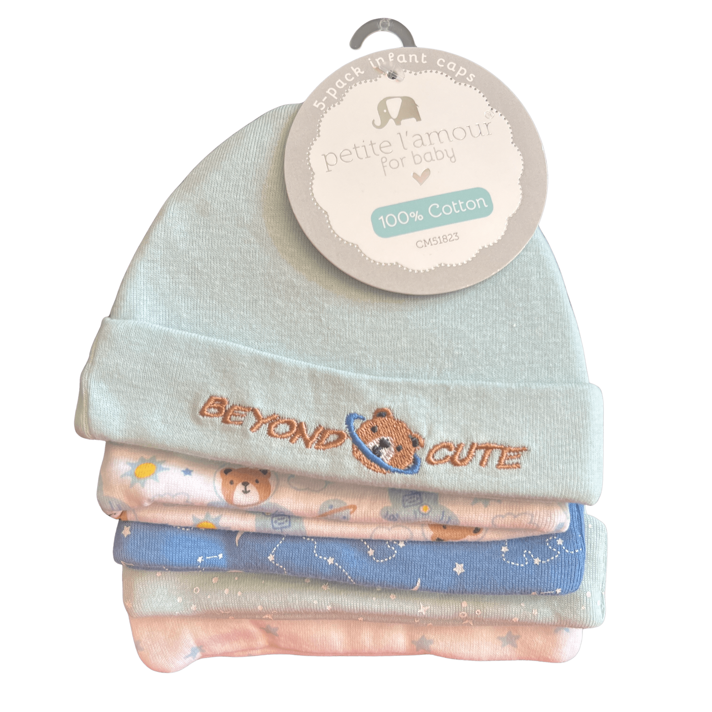 5-pack Infant Caps