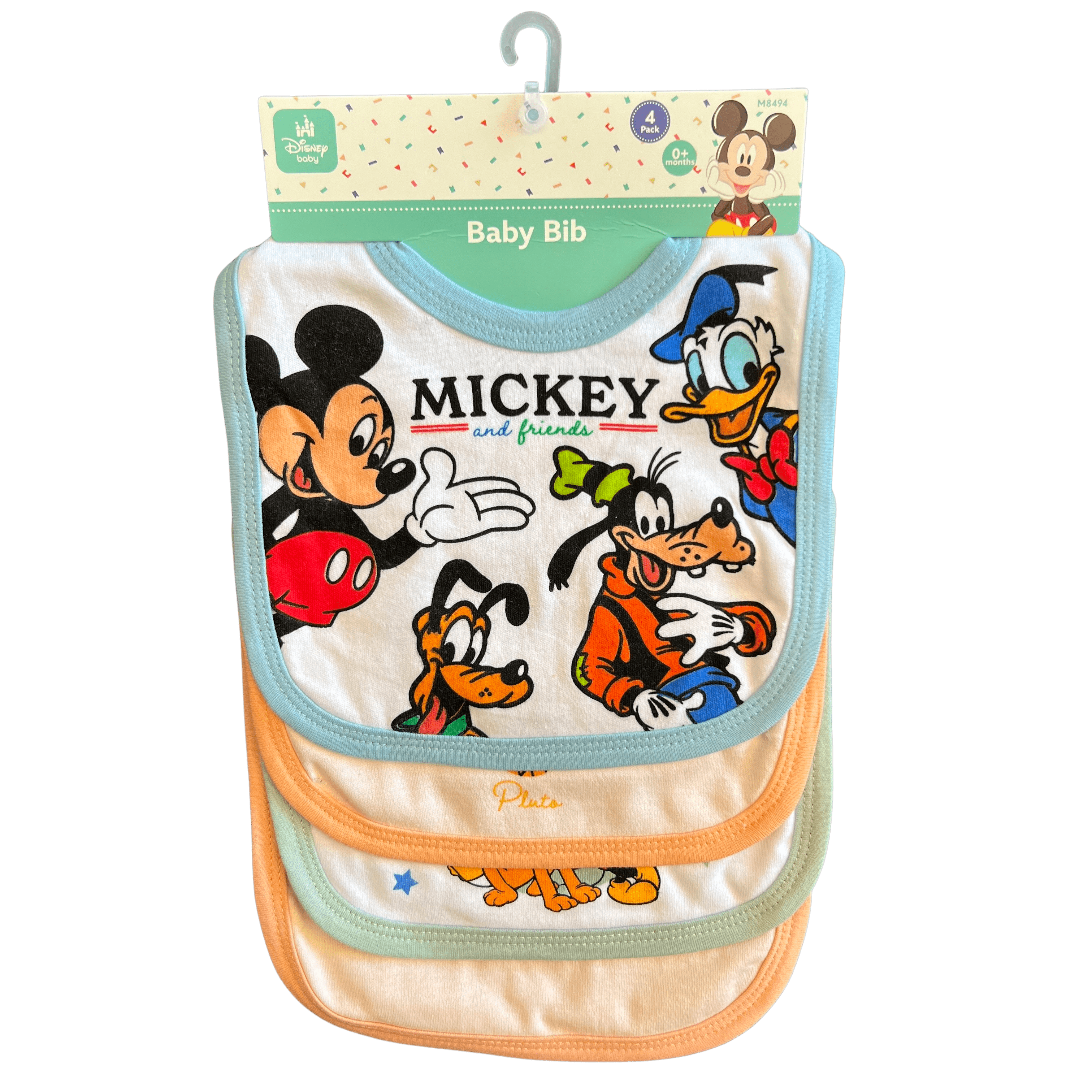 Mickey and Friends 4pk Bib Set