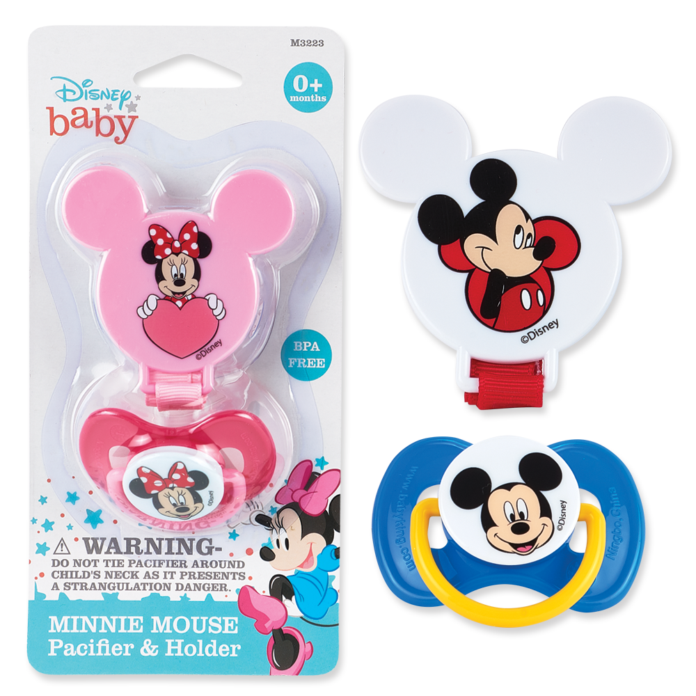 Disney Pacifier and Holder Set