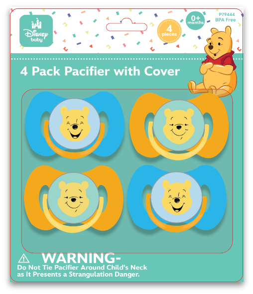 Pooh 4pk Pacifier