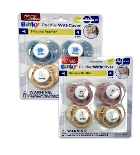 4pk Silicone Pacifier 0-6mo 