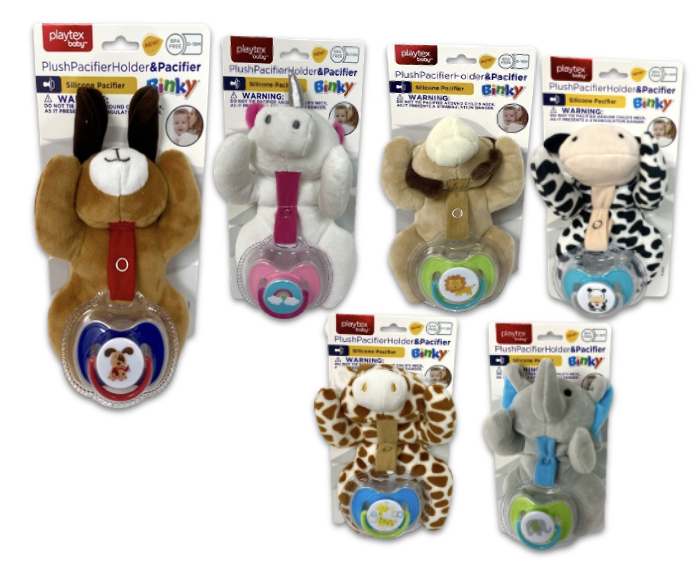 Plush Pacifier Holder w/ Pacifier 