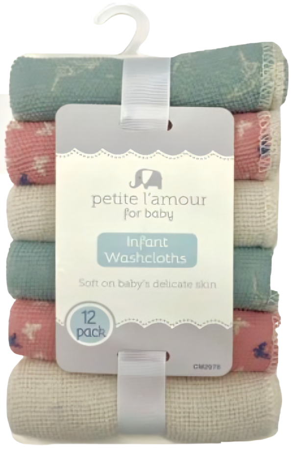 12PK Washcloths