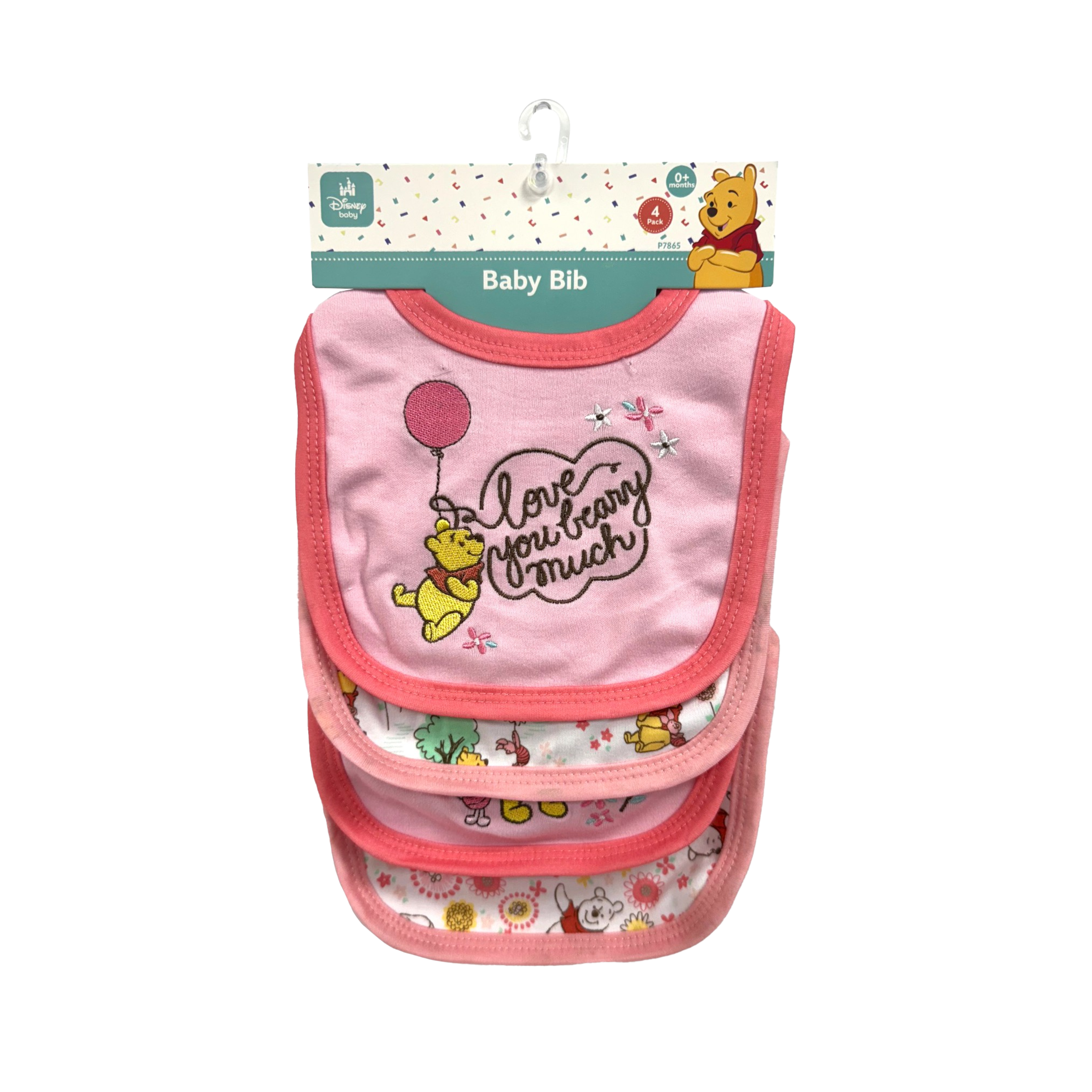 Pooh 4pk Baby Bib