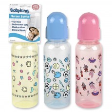 9 oz. Tinted Printed Nurser Bottle BPA Free