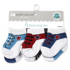 6 Pack Sock Set (Asst. Sizes)
