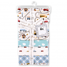 4-Pack Flannel Receiving Blankets