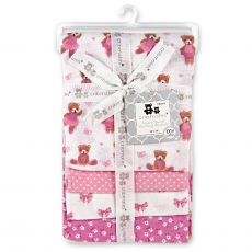 4-Pack Flannel Receiving Blankets