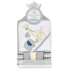 6 Piece Hooded Towel & Washcloths