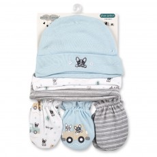 Infant Caps & Scratch Mitten Set 6 Pack