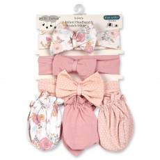 Infant Caps & Scratch Mitten Set 6 Pack