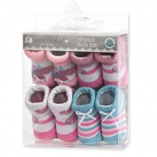 Baby Booties 4-Pack (0-12 months)