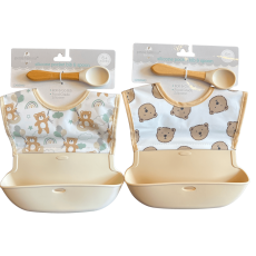Silicon Pocket Bib & Spoon