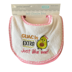4 Pack Embroidered Bibs