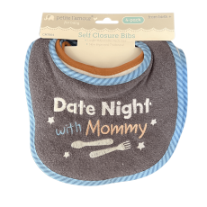 4 Pack Embroidered Bibs