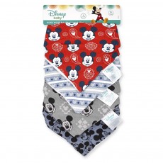 4 Pack Mickey Bandanna Bib 