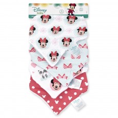 4 Pack Minnie Bandanna Bib 