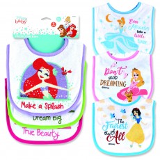 Disney Princess 3 Pack Bib Set