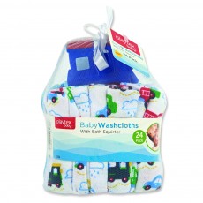24pk Wash Clothes and Toy