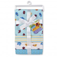 Sesame Street 4 Pack Receiving Blanket Set
