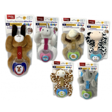 Plush Pacifier Holder w/ Pacifier 