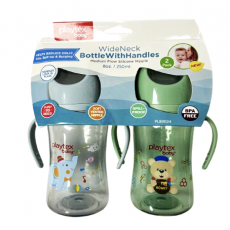 2pk 8oz Wide Neck Bottle w/ Handles