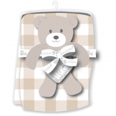 Soft Plush Blanket & Blankie Pal Set (30"x40")