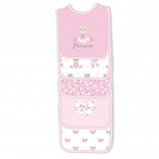 5 Pack Embroidered Bibs