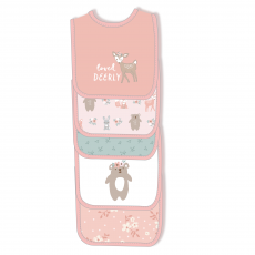 5 Pack Embroidered Bibs