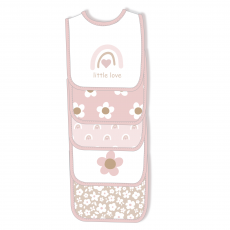 5 Pack Embroidered Bibs