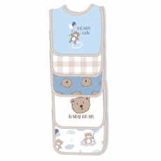 5 Pack Embroidered Bibs