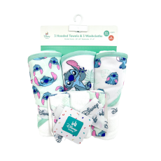 Lilo & Stitch 3pk Hooded Towel and Washcloths