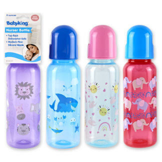 9 oz. Tinted Printed Nurser Bottle BPA Free-0