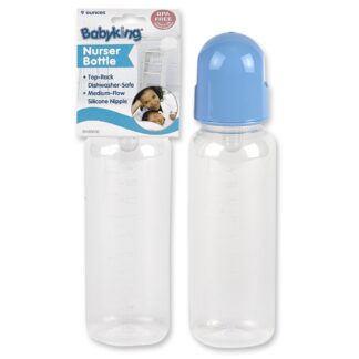 9 oz. Clear Printed Nurser Bottle BPA Free-0