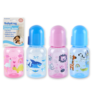 5 oz. Tinted Printed Nurser Bottle BPA Free-0