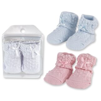 Knit Booties Ass't-0