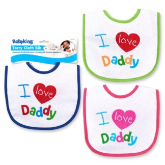 I Love Daddy Bib-0