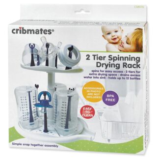 Cribmates 2 Tier Spinning Drying Rack-0