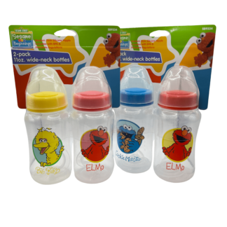 Sesame Street 2-Pack 11oz. Wide-Neck Bottles-0