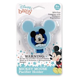 Mickey and Minnie Pacifier Clip -0