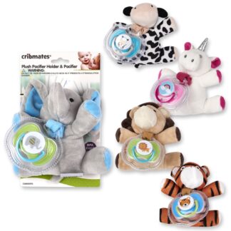 Plush Pacifier Holder and Pacifier -0