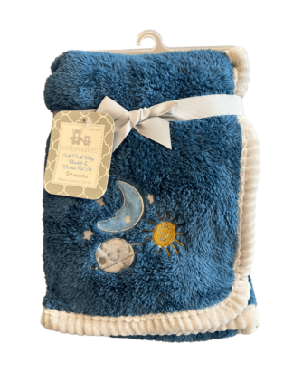 Soft Plush Blanket & Blankie Pal Set (30"x40")-0