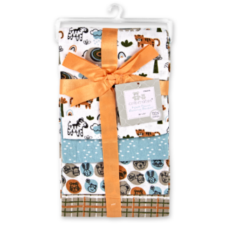 4-Pack Flannel Receiving Blankets-0
